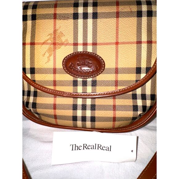Vintage Burberry Authentic Crossbody Bag Purse - Picture 13 of 13